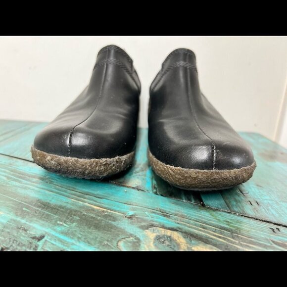 Timberland Black Leather Mules Clogs Size 9.5 - Picture 4 of 12